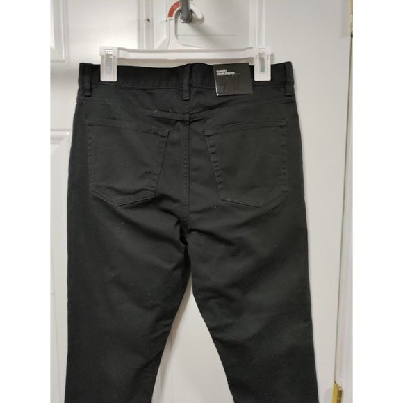 NWT H&M High Rise Flat Front Skinny Slim Fit Jeans Dark Denim Black Womens 29/32 - Picture 6 of 12